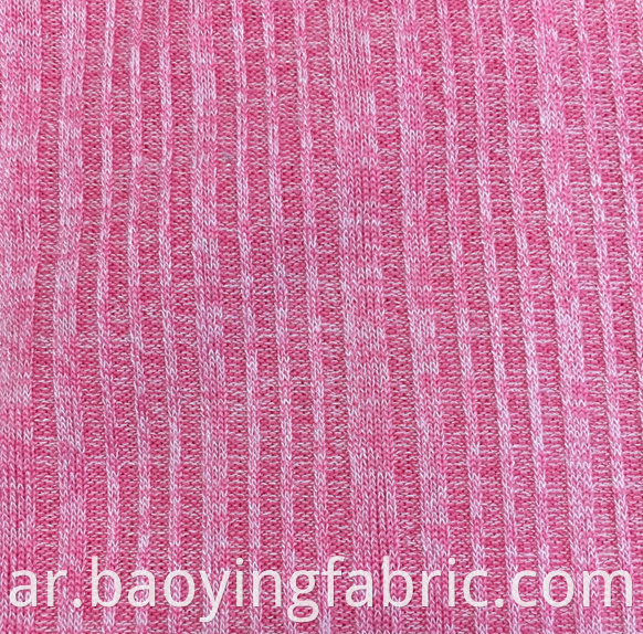 Striped Rib Knit Fabric